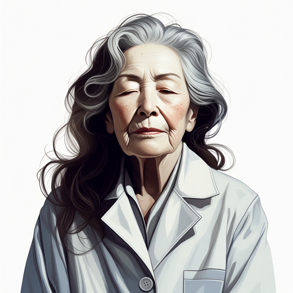 Elderly Asian woman portrait Elderly Asian woman portrait
