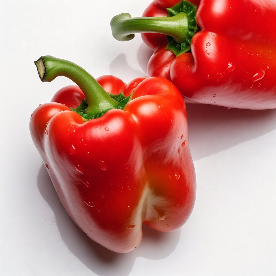 Fresh Red Bell Peppers Fresh Red Bell Peppers