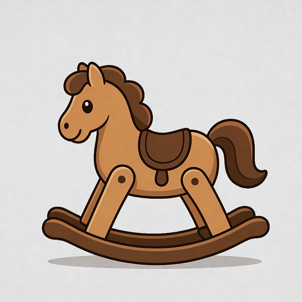 Cartoon Rocking Horse Toy Cartoon Rocking Horse Toy