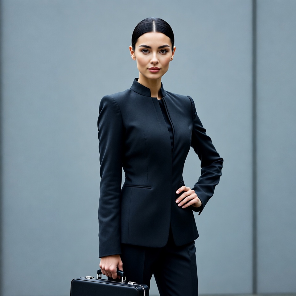 Business woman holding briefcase Business woman holding briefcase