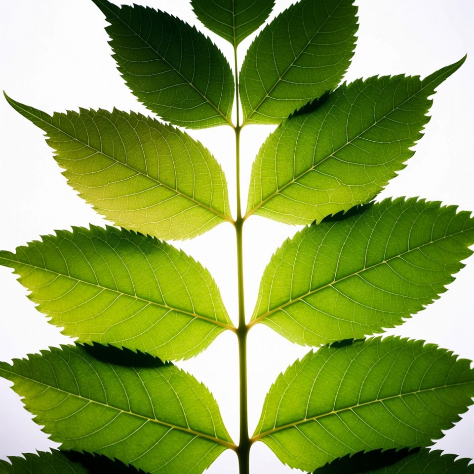 Green Compound Tree Leaves Green Compound Tree Leaves