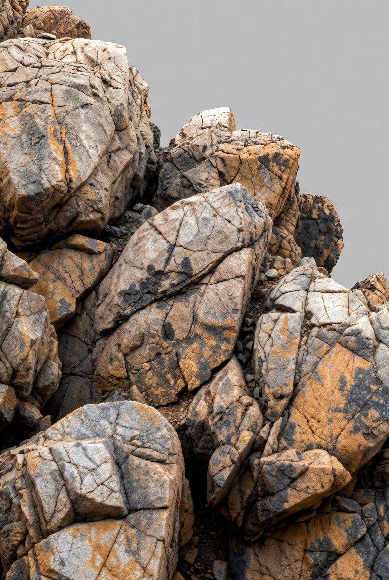 Stack of textured rocks Stack of textured rocks