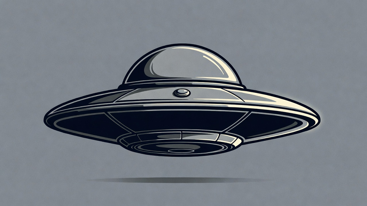 Flying Saucer UFO Illustration Flying Saucer UFO Illustration