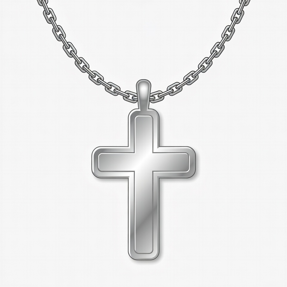 Silver Cross Necklace Silver Cross Necklace