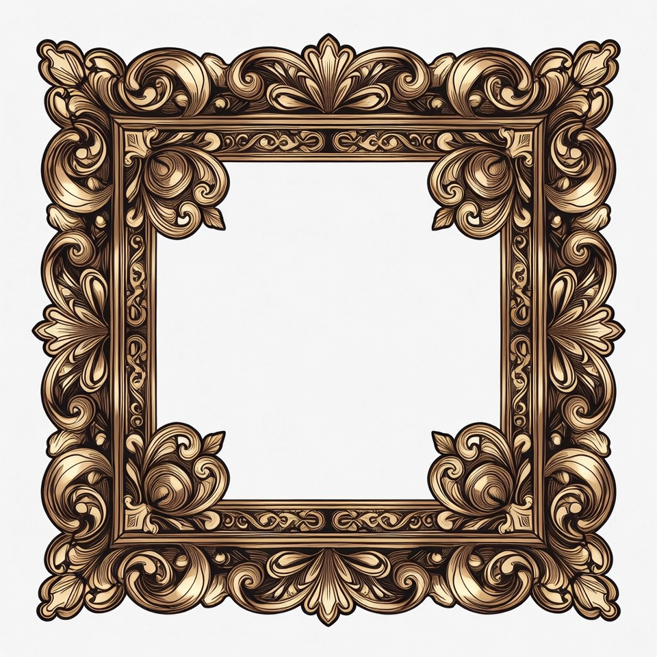Ornate Gold Picture Frame Ornate Gold Picture Frame