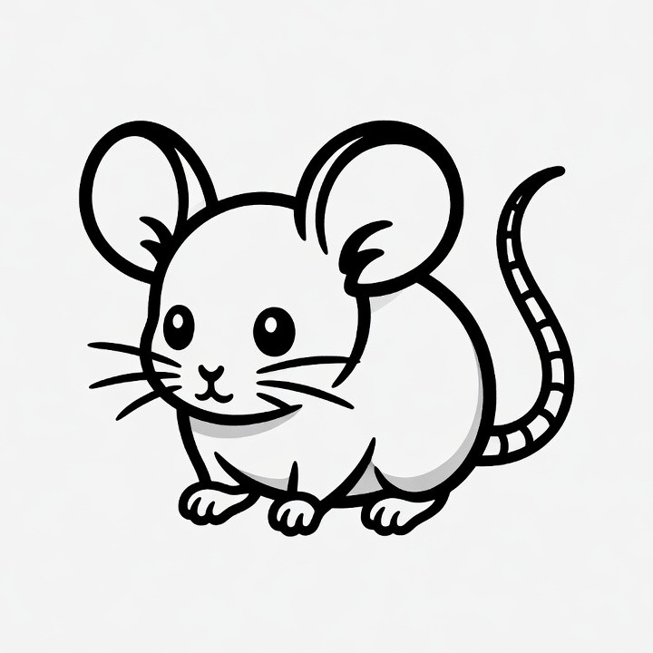 Cute cartoon mouse illustration Cute cartoon mouse illustration