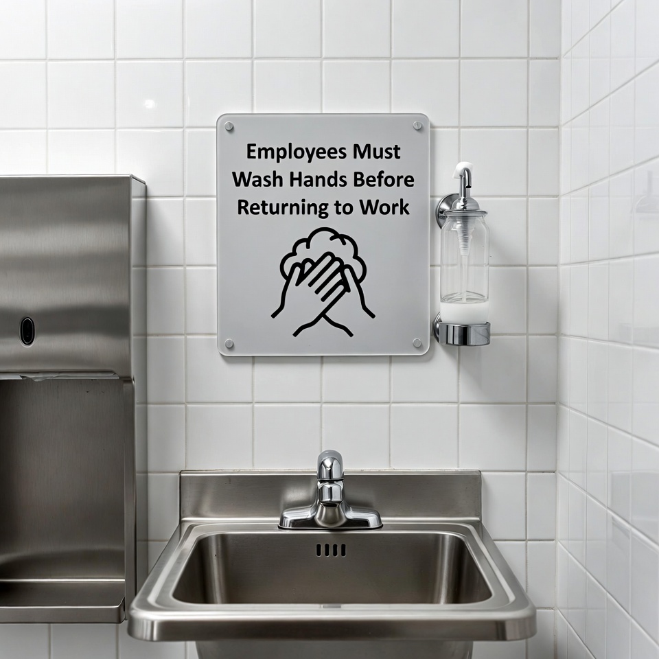 Employees Must Wash Hands Sign Employees Must Wash Hands Sign