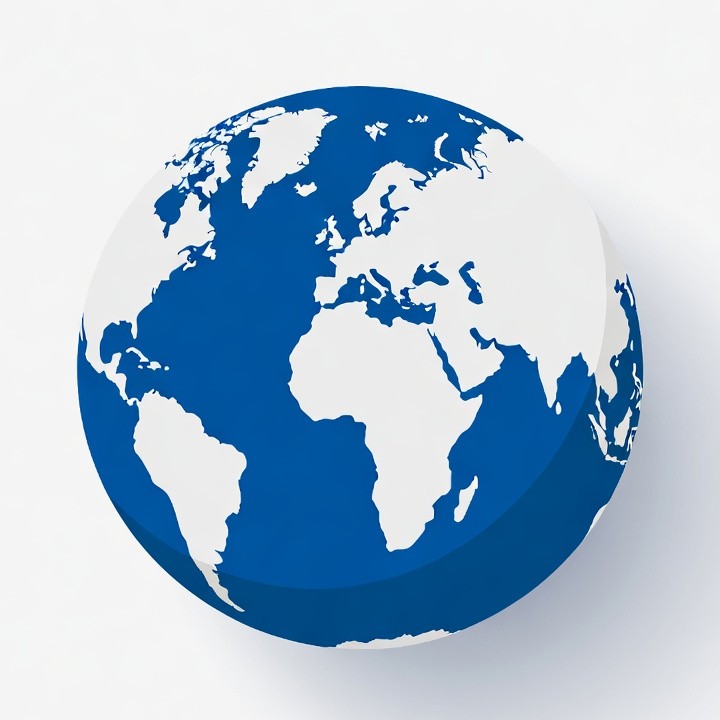 Blue Globe Earth Illustration Blue Globe Earth Illustration