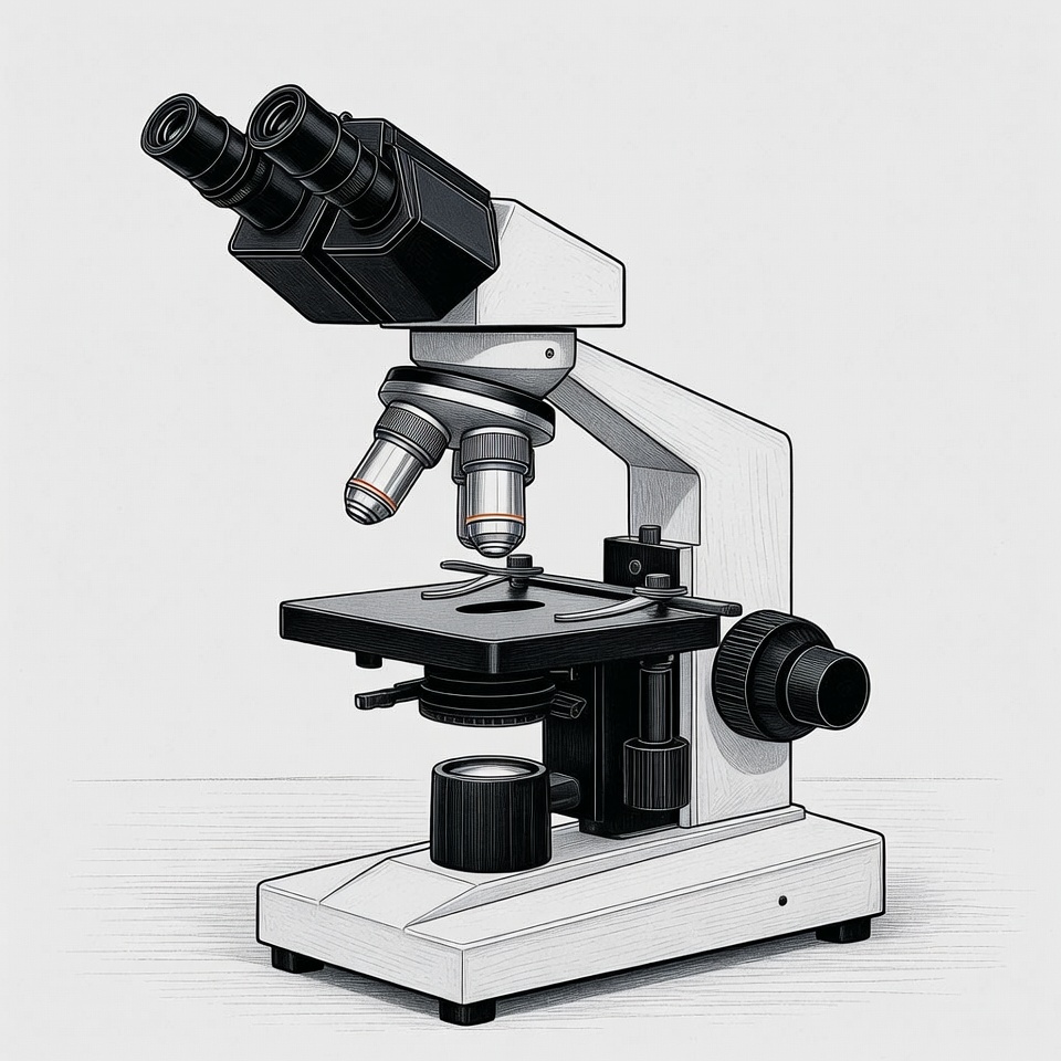 Compound Microscope Illustration Compound Microscope Illustration