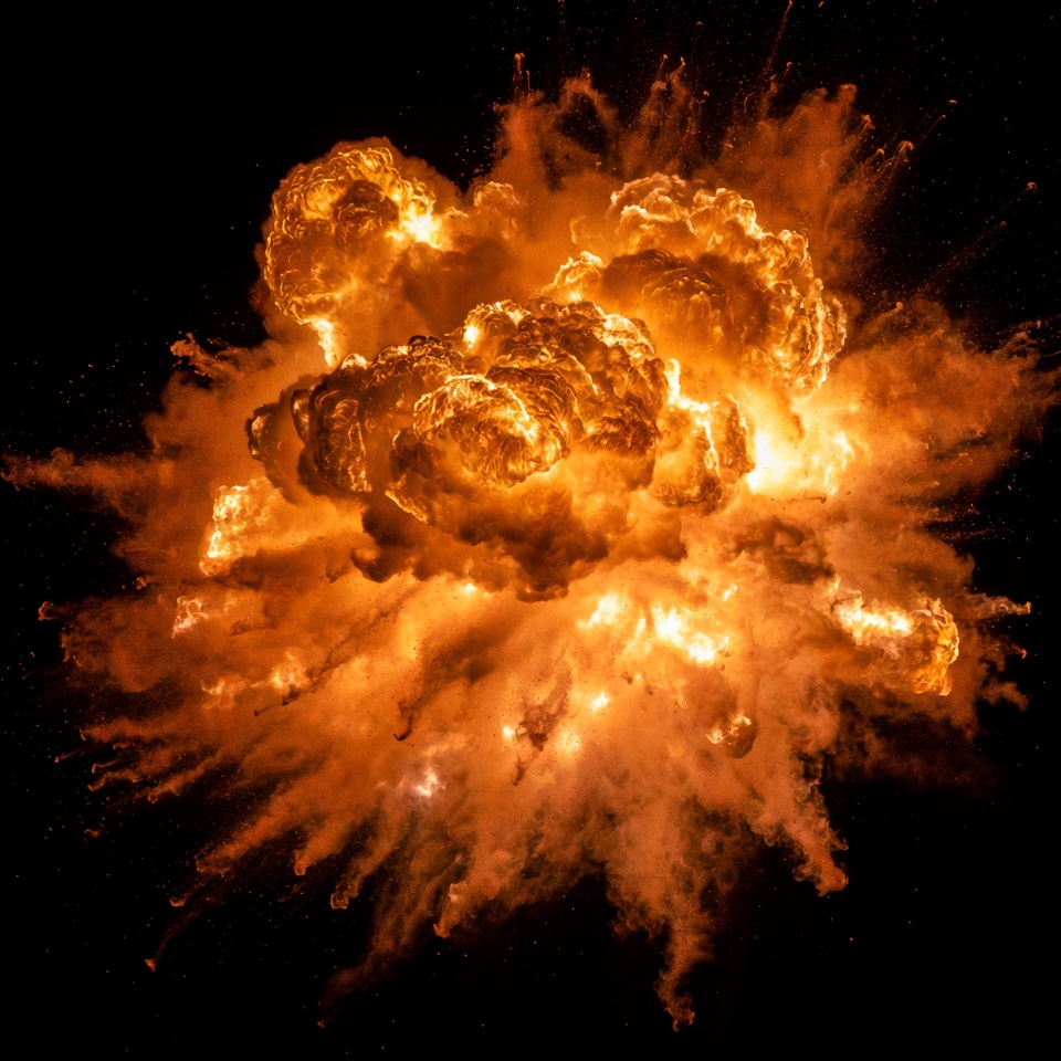 Massive Orange Explosion Burst Massive Orange Explosion Burst