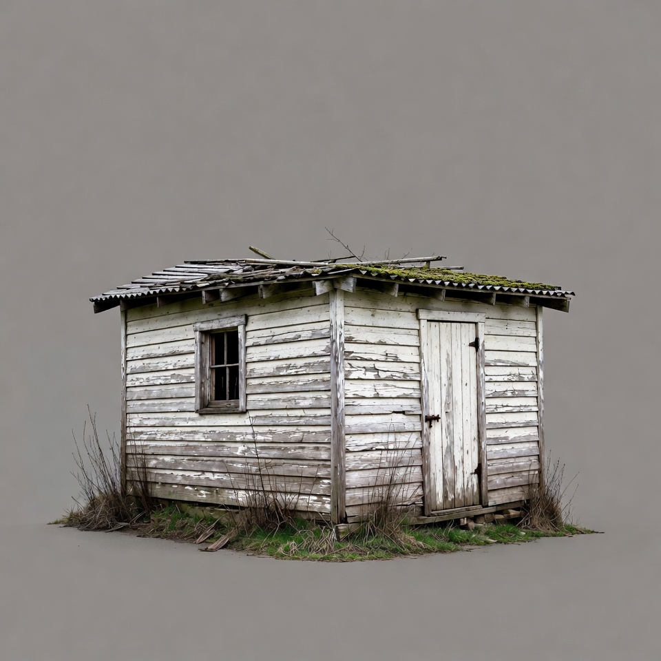 Old weathered wooden shed Old weathered wooden shed