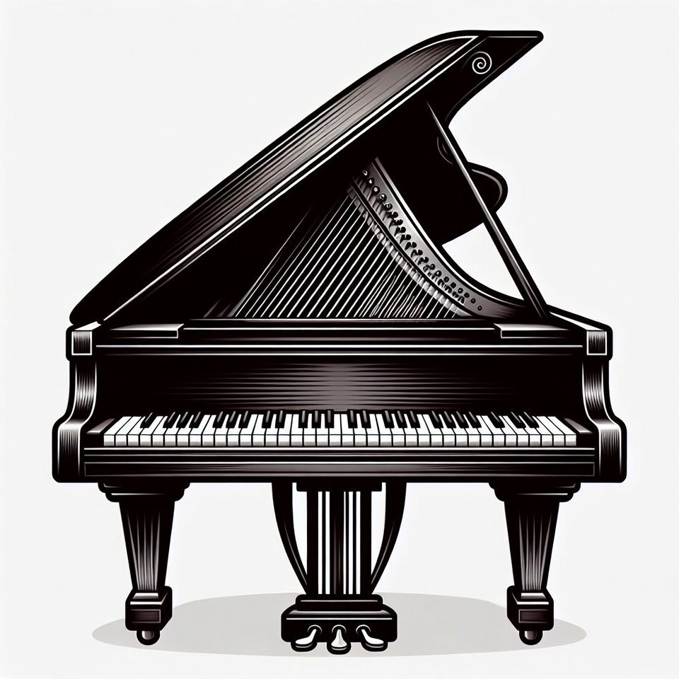 Grand Piano Illustration Grand Piano Illustration