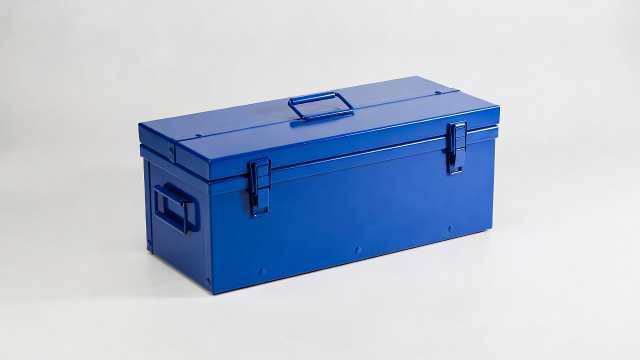 Blue Metal Tool Box Blue Metal Tool Box
