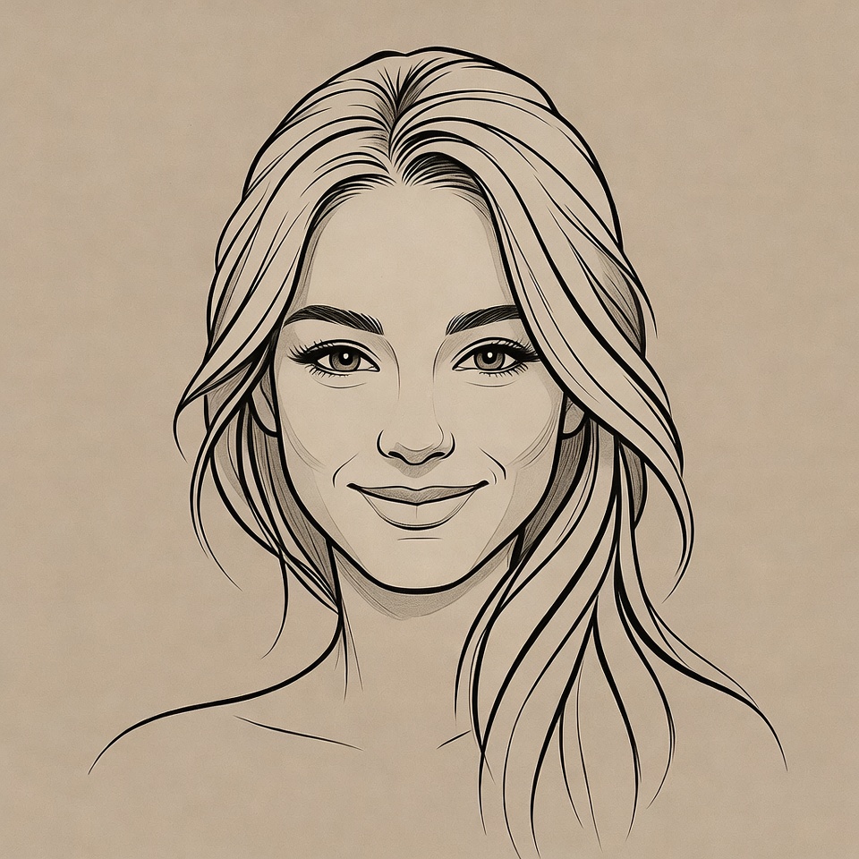 Smiling Woman with Blonde Hair Smiling Woman with Blonde Hair