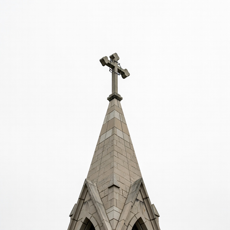 Church Steeple with Cross Church Steeple with Cross