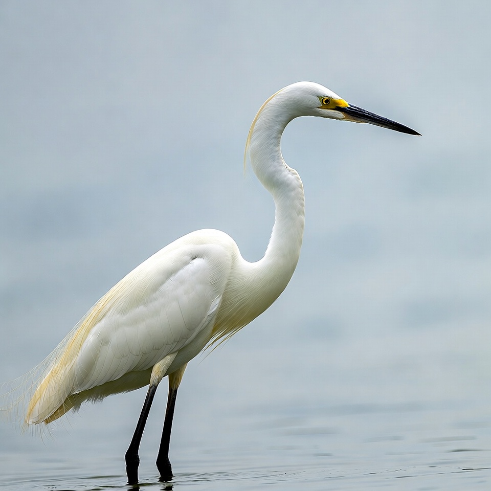 Snowy Egret Standing in Water Snowy Egret Standing in Water