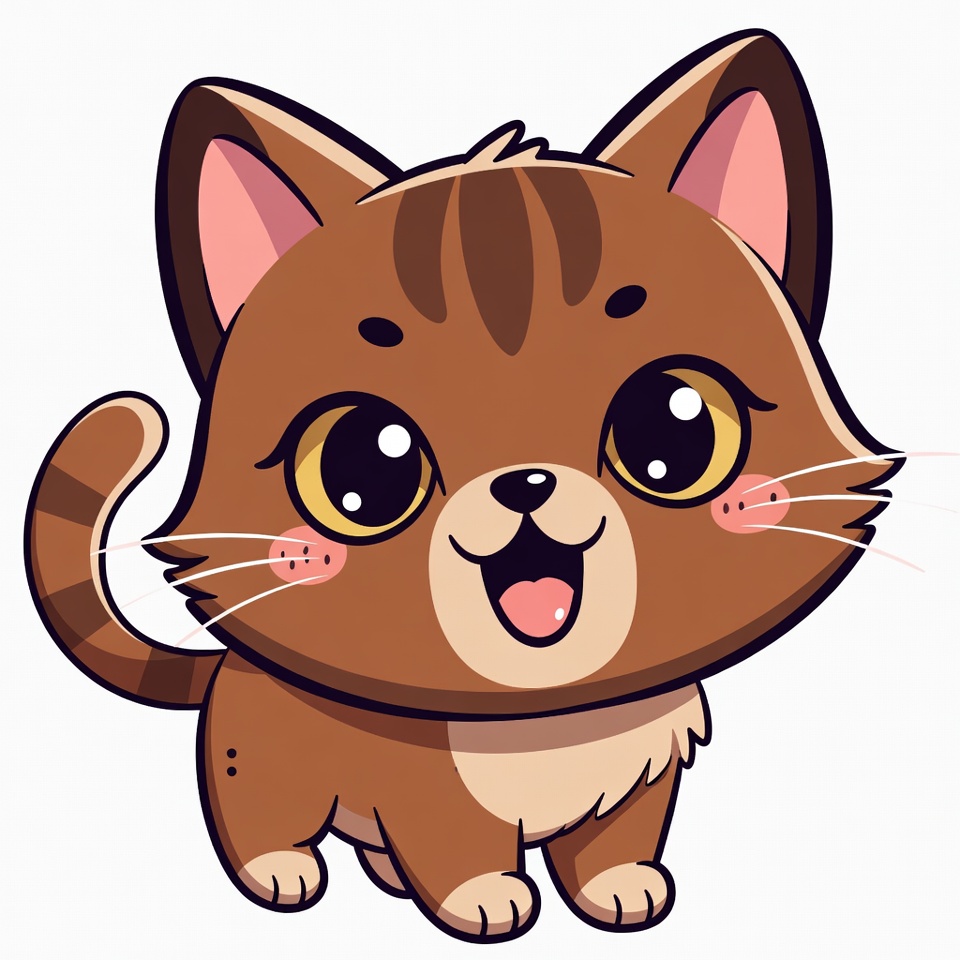 Cute tabby kitten smiling Cute tabby kitten smiling