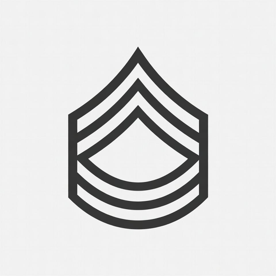 US Army Sergeant Chevron Insignia US Army Sergeant Chevron Insignia