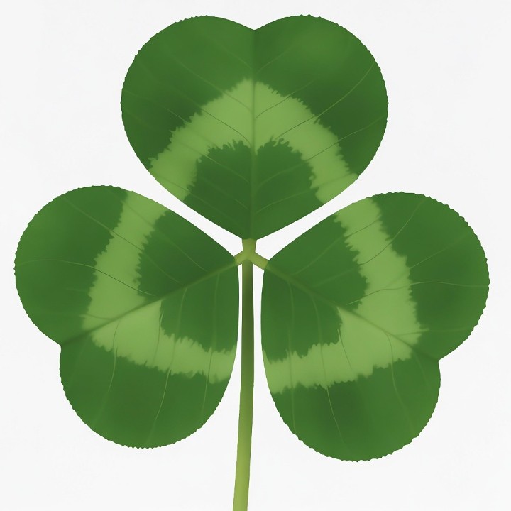 Four-Leaf Clover Illustration Four-Leaf Clover Illustration