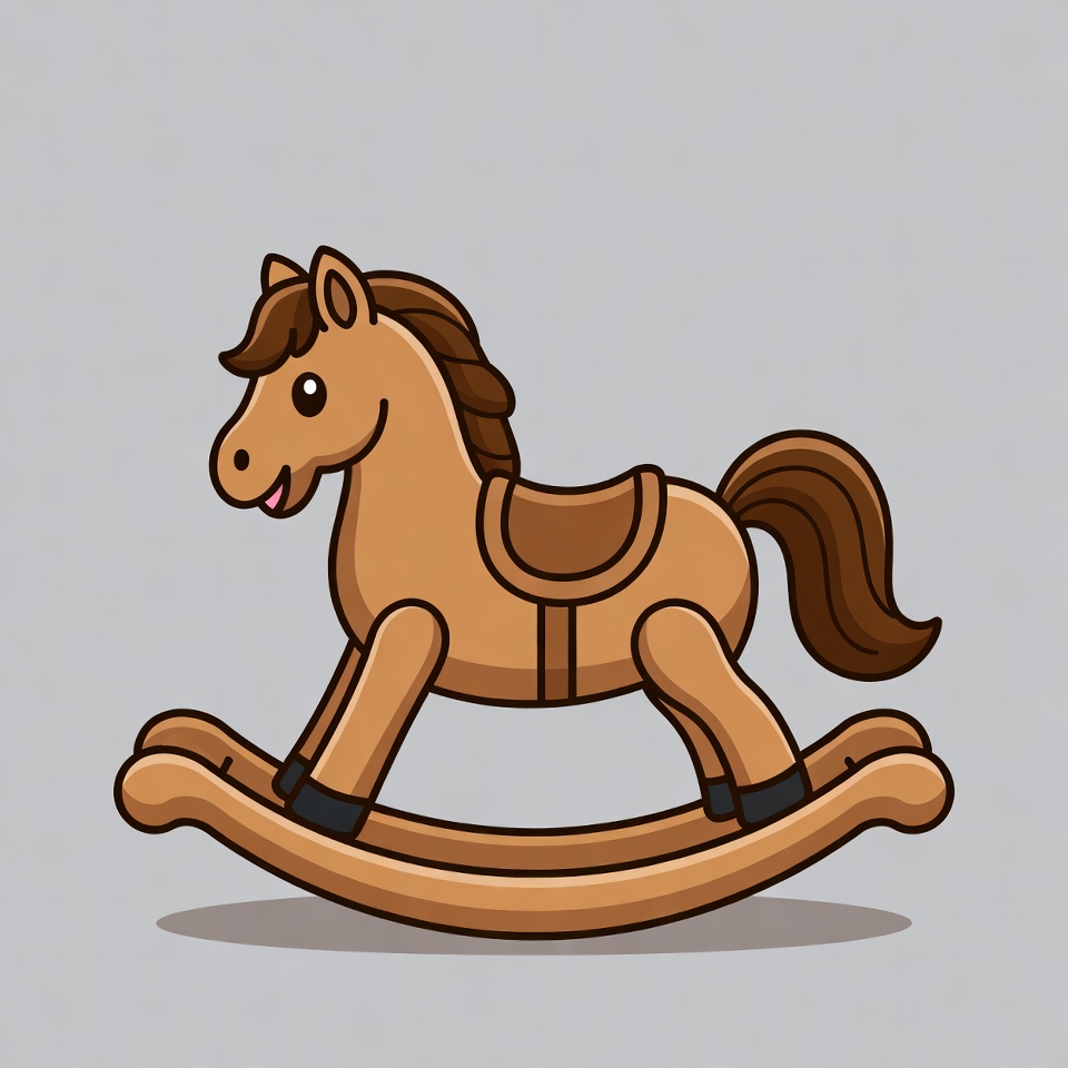 Cartoon Rocking Horse Toy Cartoon Rocking Horse Toy