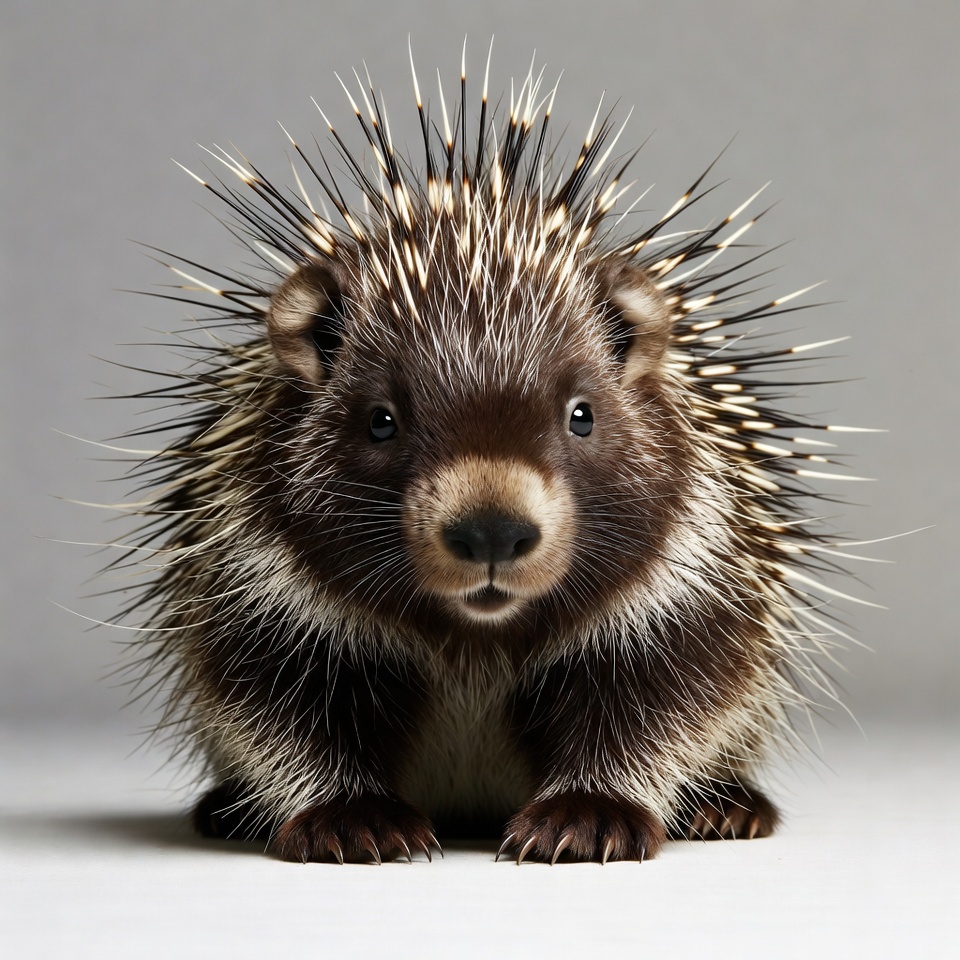 Cute baby hedgehog with quills Cute baby hedgehog with quills