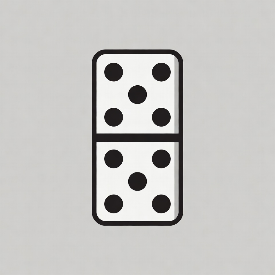 Double Six Domino Tile Double Six Domino Tile