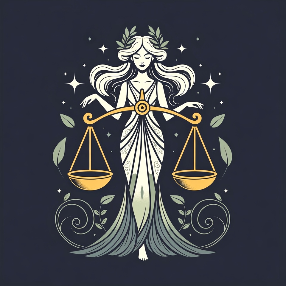 Lady Justice Holding Scales Illustration Lady Justice Holding Scales Illustration