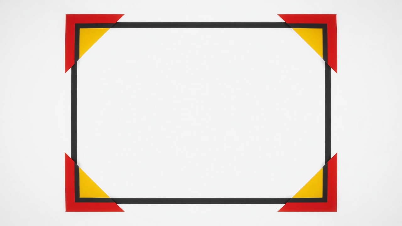 Red Yellow Black Blank Frame Red Yellow Black Blank Frame