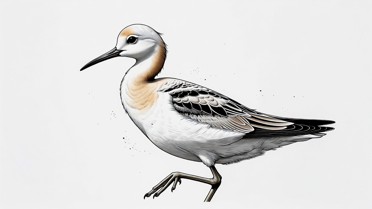 Dunlin bird standing isolated Dunlin bird standing isolated