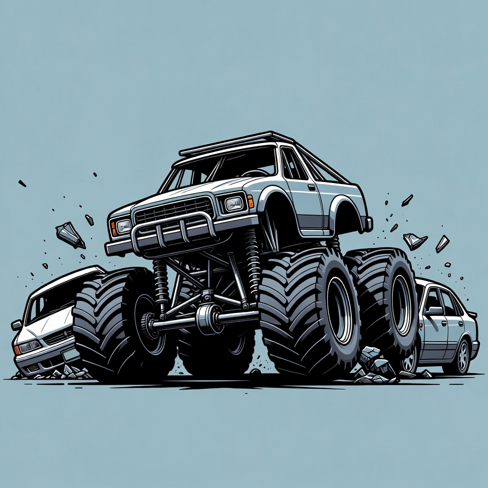 Monster Truck Crushing Cars Monster Truck Crushing Cars