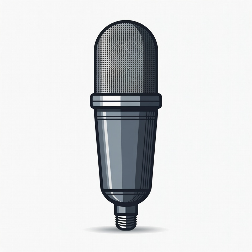 Black Microphone Illustration Black Microphone Illustration