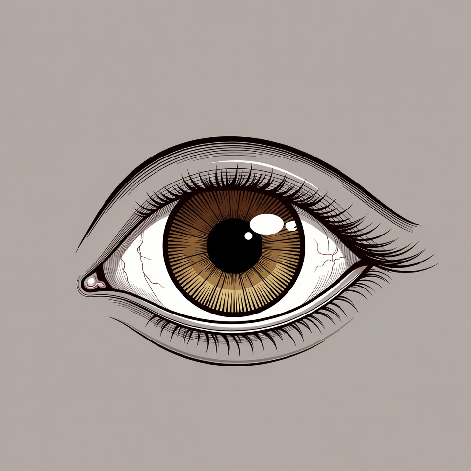 Brown Eye Illustration Brown Eye Illustration