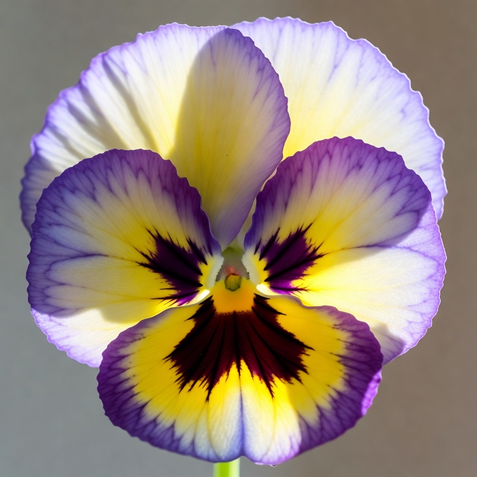 Purple and yellow pansy flower Purple and yellow pansy flower