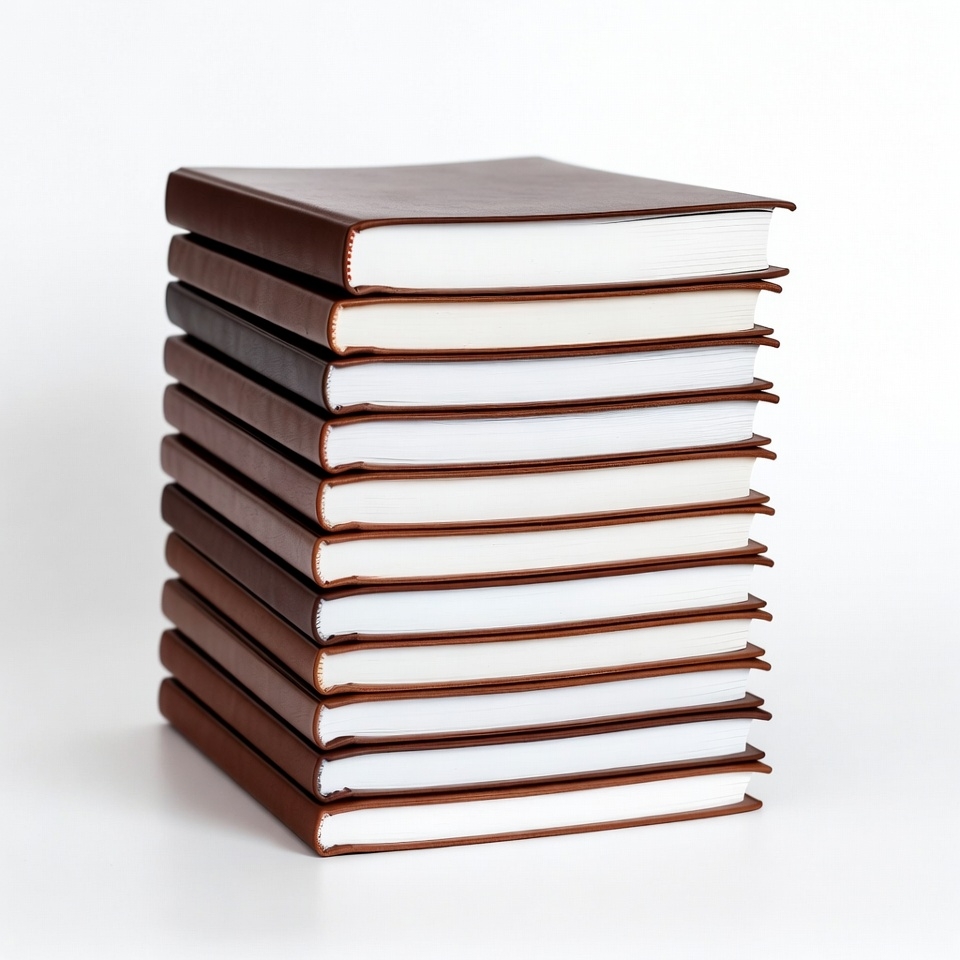 Stack of Leather Books Stack of Leather Books