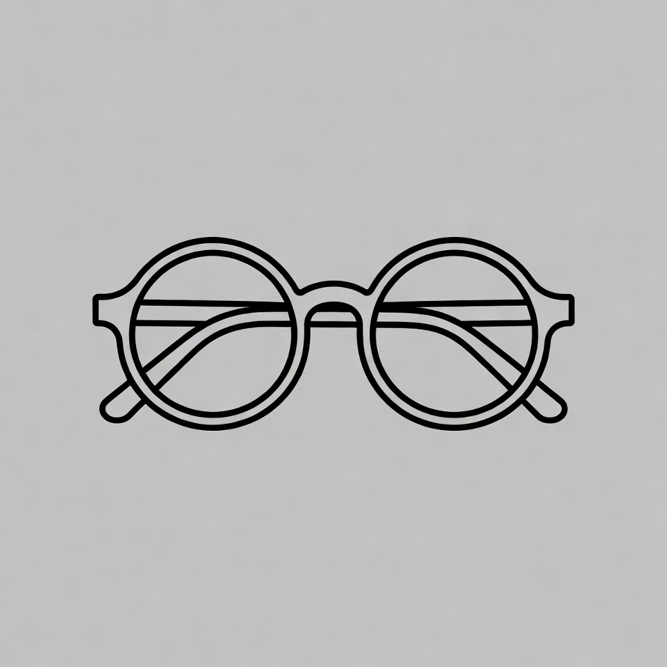 Round Black Outline Glasses Round Black Outline Glasses