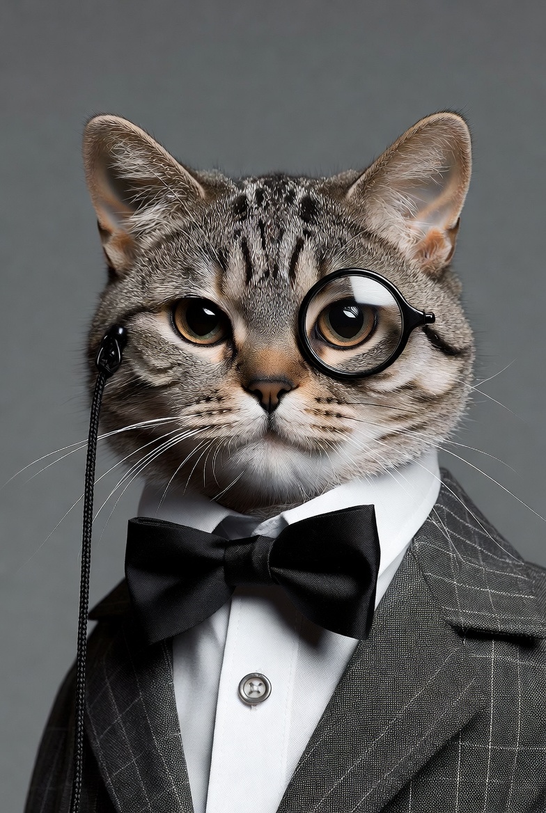 Cat Wearing Glasses and Suit Cat Wearing Glasses and Suit