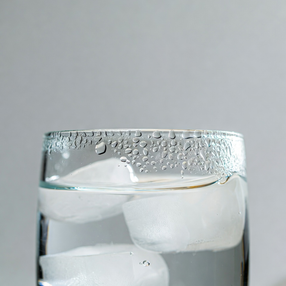 Glass of Water with Ice Cubes Glass of Water with Ice Cubes