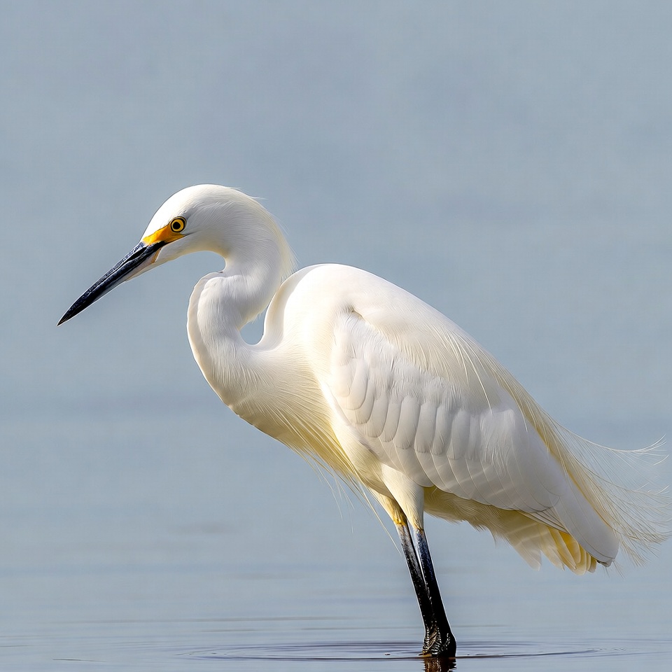 Snowy Egret Standing in Water Snowy Egret Standing in Water