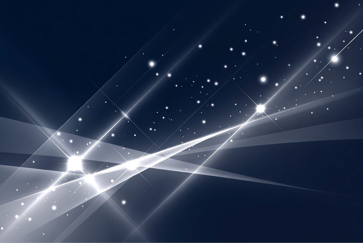 Abstract Blue Starry Light Streaks Abstract Blue Starry Light Streaks