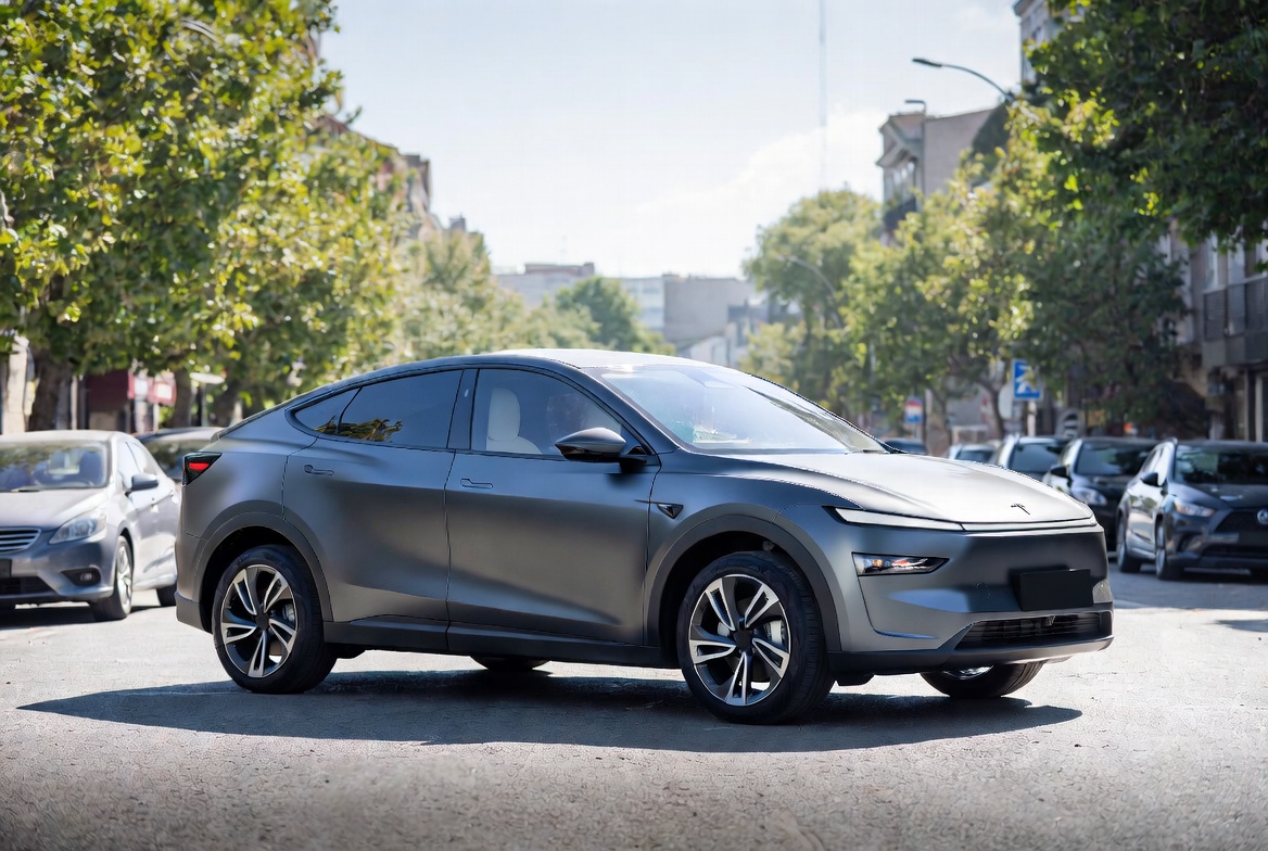 Gray NIO ET7 Electric Car Street Gray NIO ET7 Electric Car Street