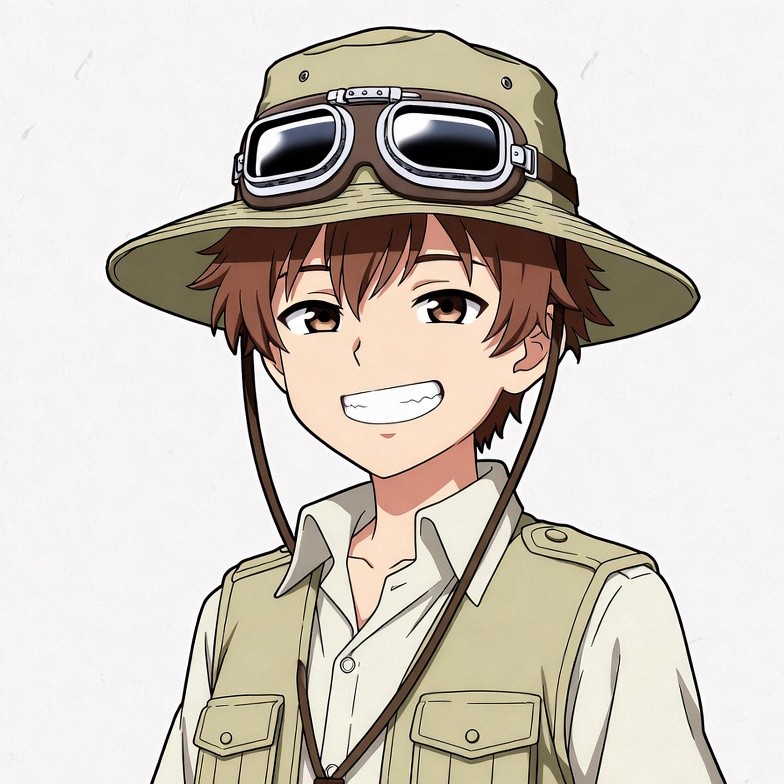 Anime boy in explorer hat Anime boy in explorer hat