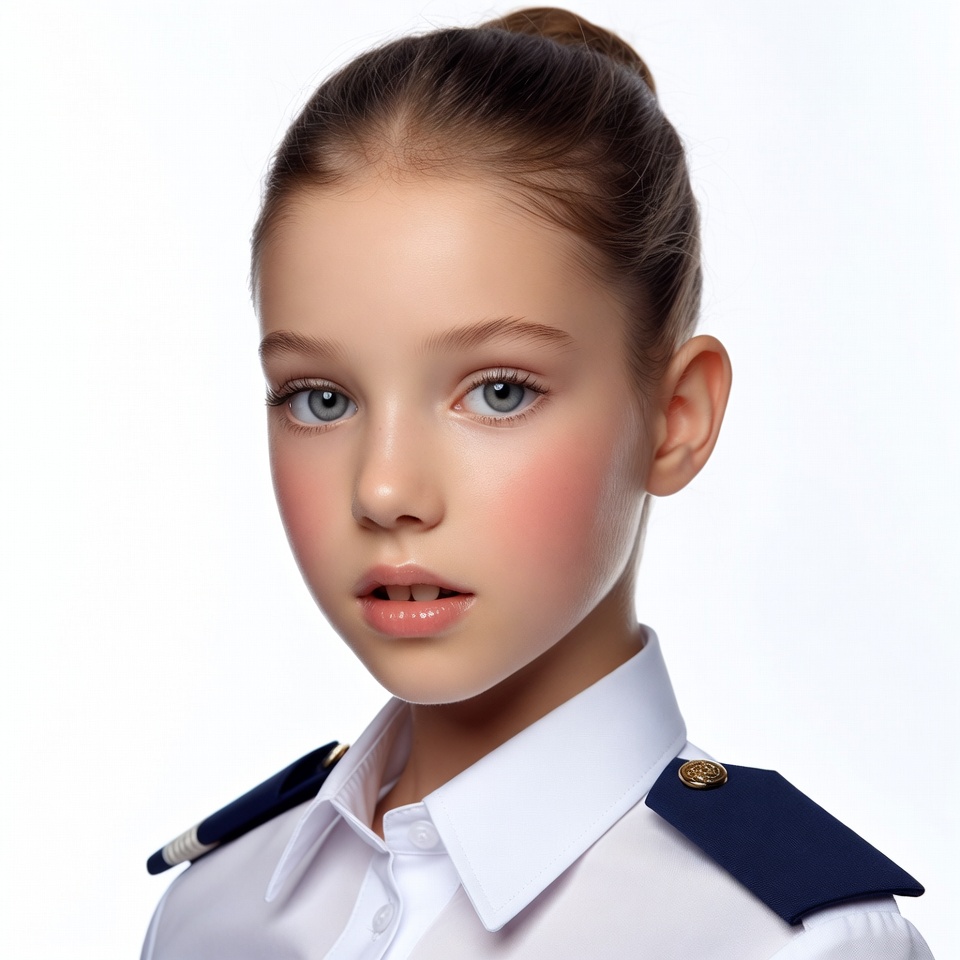 Girl in navy school uniform Girl in navy school uniform