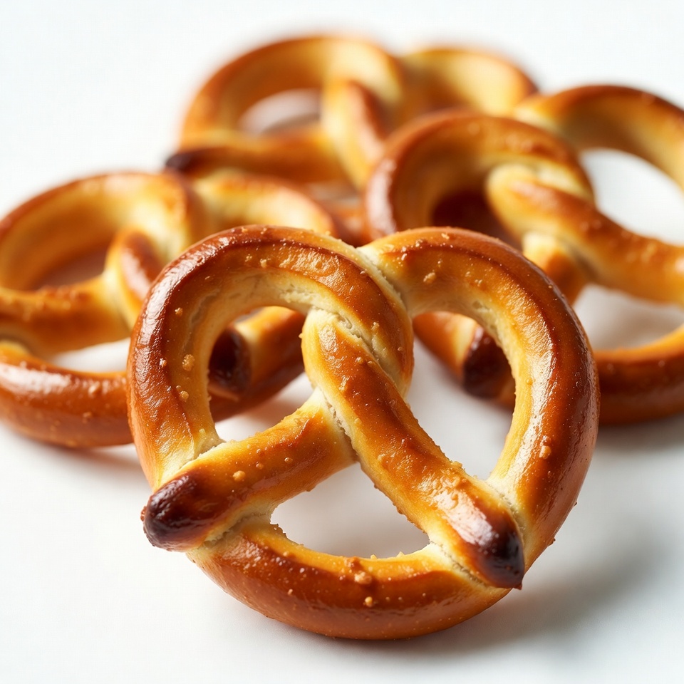 Fresh Pretzels on White Background Fresh Pretzels on White Background