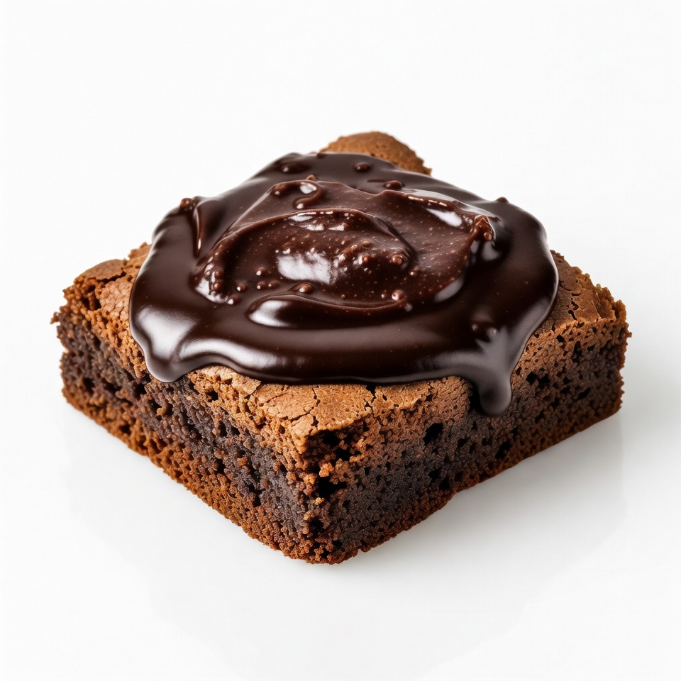 Chocolate Brownie with Drizzled Ganache Chocolate Brownie with Drizzled Ganache