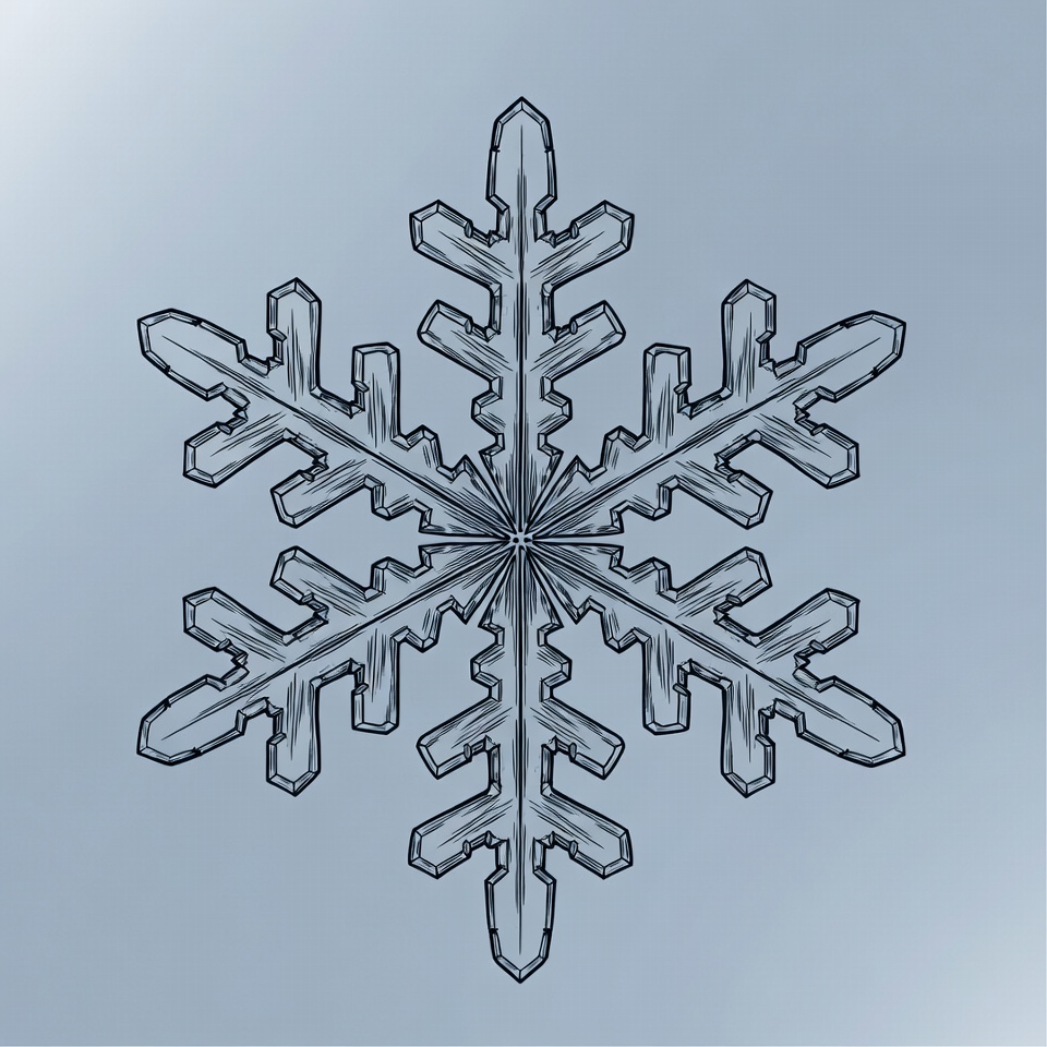 Snowflake illustration Snowflake illustration