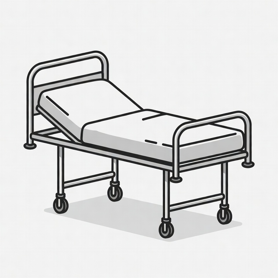 Hospital Bed Illustration Hospital Bed Illustration