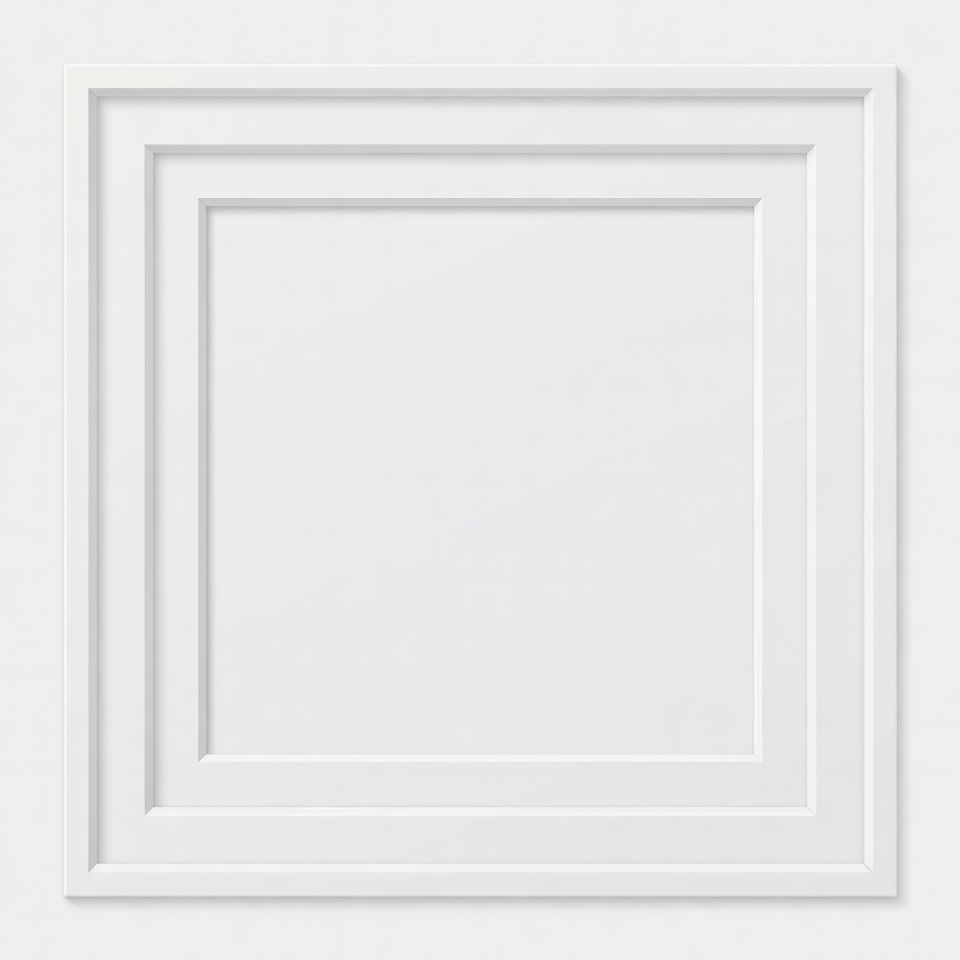 White Triple Frame Isolated Background White Triple Frame Isolated Background