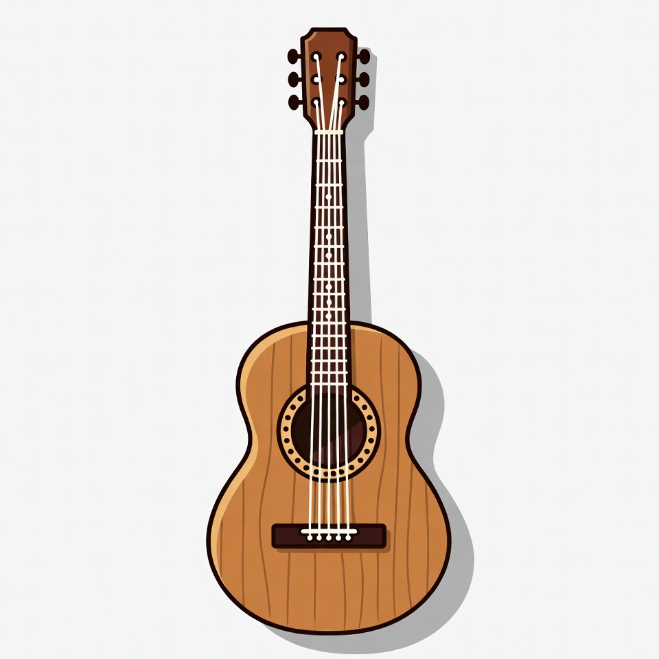 Acoustic Guitar Illustration Acoustic Guitar Illustration