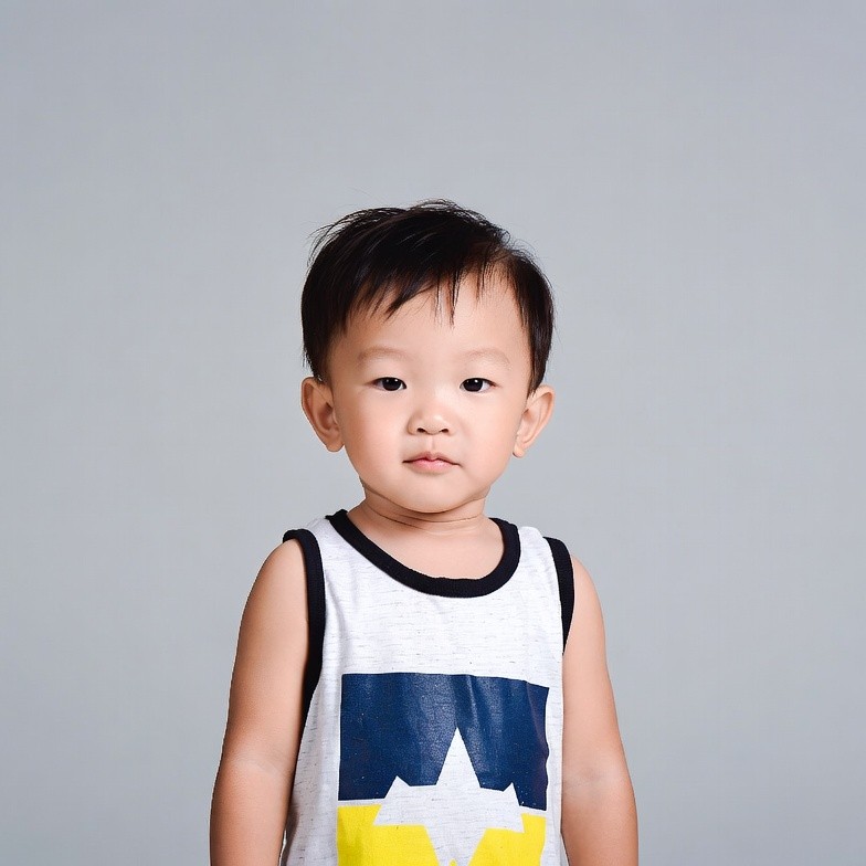 Asian toddler boy in tank top Asian toddler boy in tank top