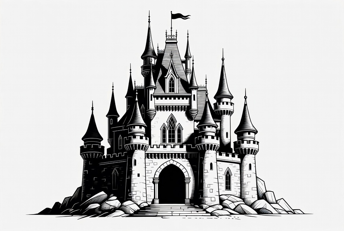 Fantasy Castle Illustration Fantasy Castle Illustration